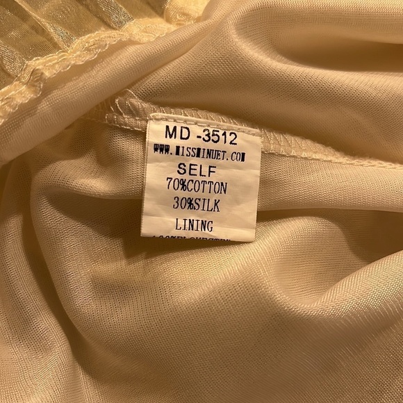 Minuet Ivory Layered Ruffle Mini Dress Sz-S - Picture 8 of 9